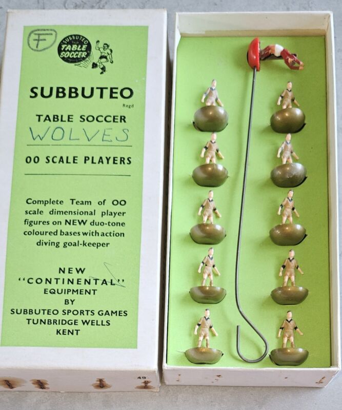 Subbuteo Wolves Ref 49 Gold Bases 1st Version OHW for sale on Ebay