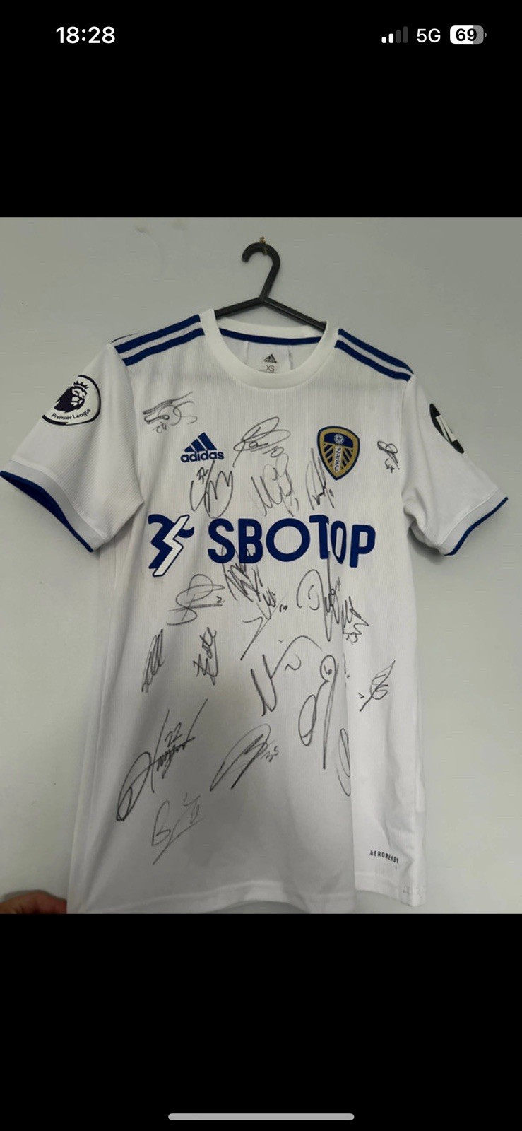 Leeds United 2020/21 Signed Home Shirt for sale on Ebay