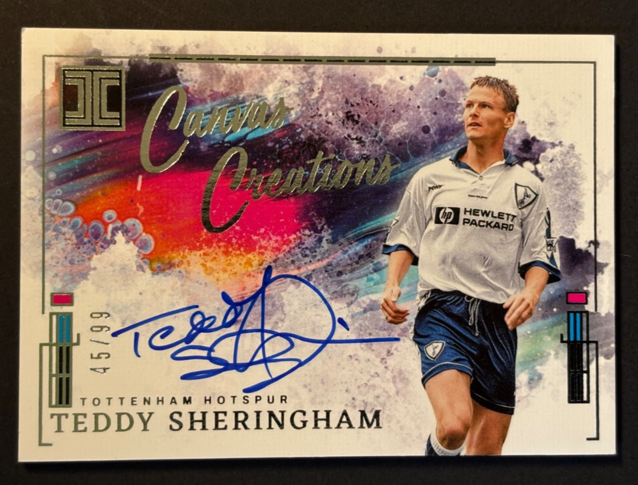 Teddy Sheringham Tottenham, England /99 On Card Auto 2024-5 Impeccable for sale on Ebay