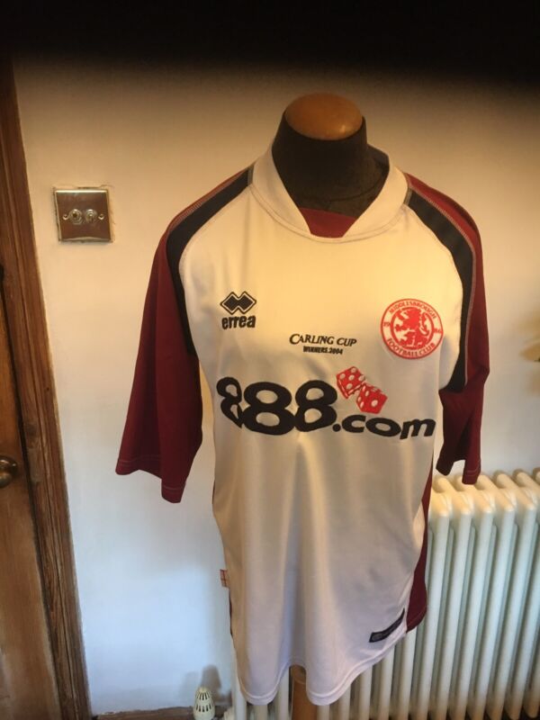 Middlesbrough Football Club Shirt Away Carling Cup Winners 2004 Size L for sale on Ebay