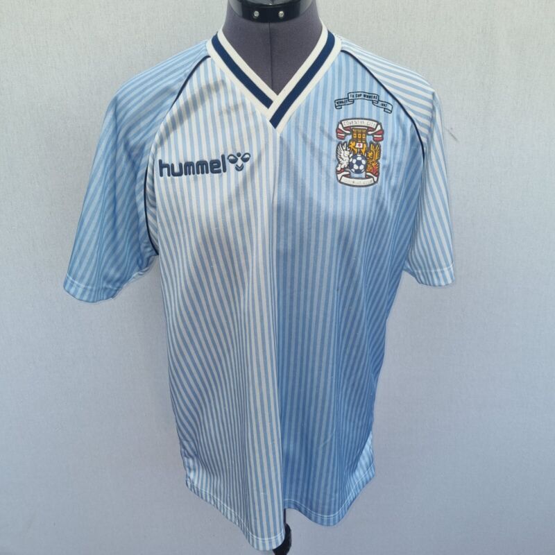 Vintage Original Hummel 80s Coventry City Football Shirt FA Cup Top 1987 -1989 M for sale on Ebay