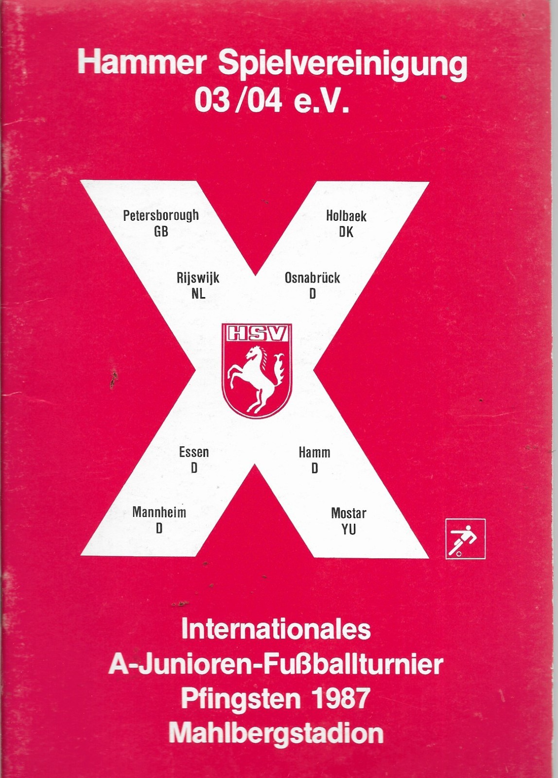 FOOTBALL PROGRAMME - 1987 YOUTH TOURNAMENT  - LEEDS  PETERBOROUGH  BRADFORD CITY for sale on Ebay