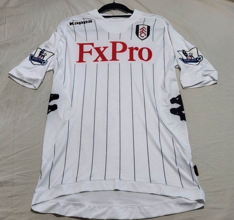 Fulham FC 2011/2012 Home Shirt L Kappa Match Worn Signed By Chris Baird! for sale on Ebay