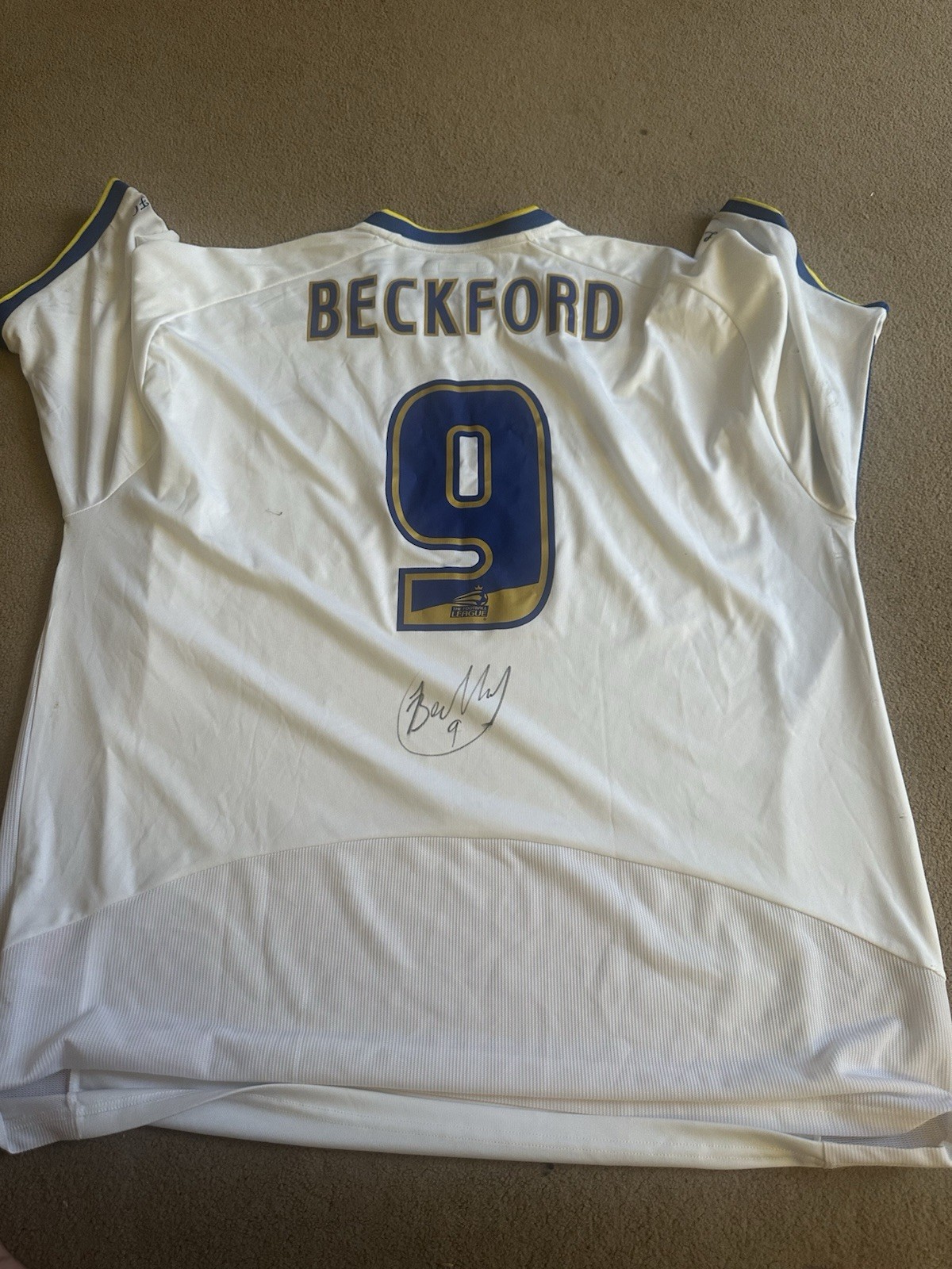 Leeds Shirt Beckford for sale on Ebay