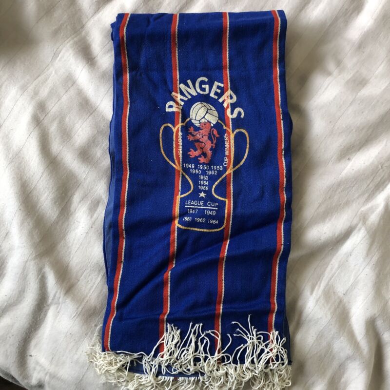 Vintage 1960’s RARE Glasgow Rangers Scarf - VGC for sale on Ebay