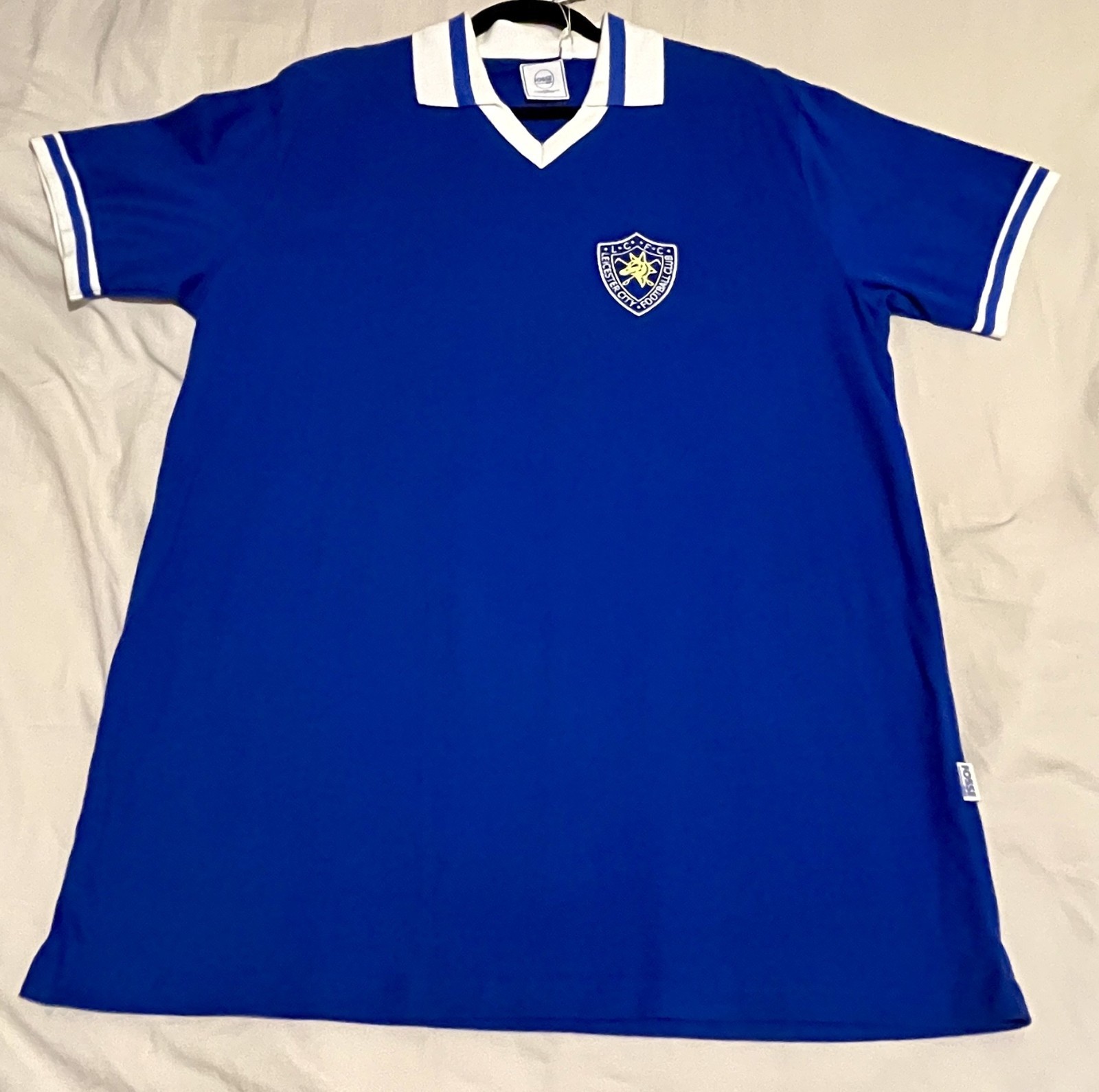 Leicester City 79-83 Fosse 1884 blue retro home shirt XXL 2XL NEW WITH TAGS for sale on Ebay