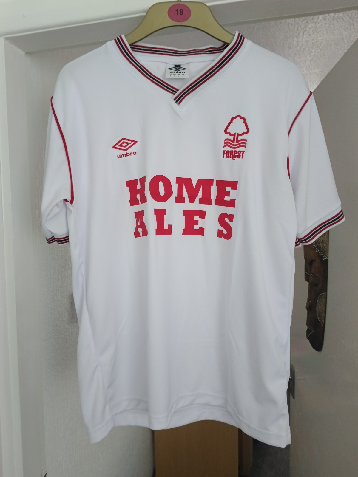 Nottingham Forest 1986/87 Replica Away Shirt. Homes Ales. XL for sale on Ebay