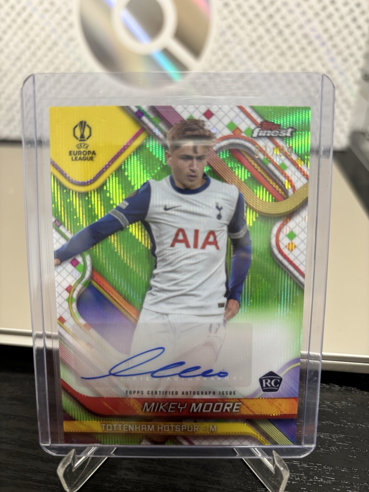 Mikey Moore Auto /99 Rookie Topps Finest 24/25 Tottenham Hotspur Spurs for sale on Ebay