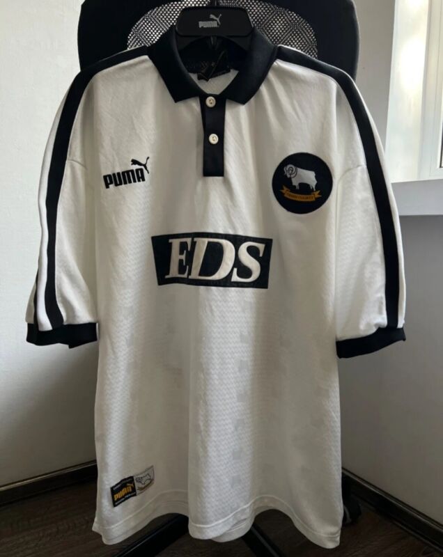 VINTAGE DERBY COUNTY 1998/99 HOME FOOTBALL SHIRT JERSEY PUMA XL for sale on Ebay