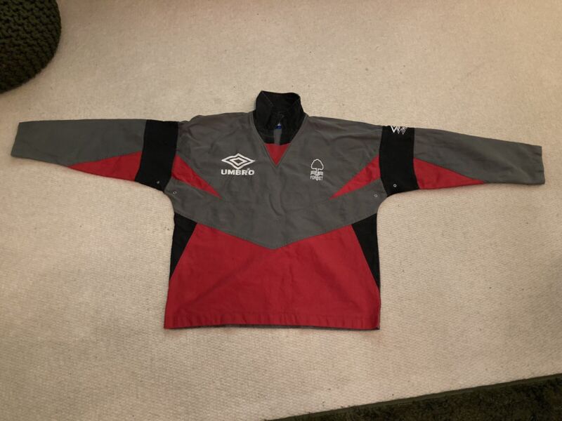Nottingham Forest Vintage Retro Umbro Drill, Training Top, Shirt, Labatts for sale on Ebay