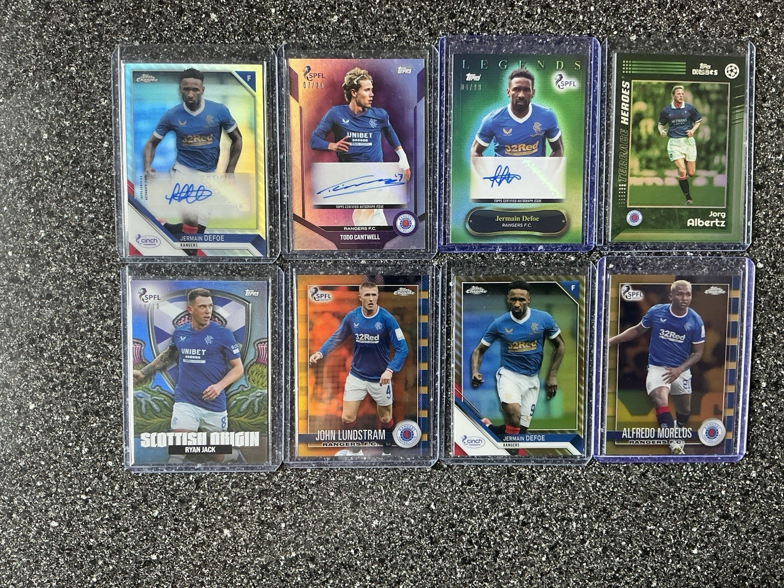 Rangers Fc Numbered/Auto Topps Football Card Bundle for sale on Ebay
