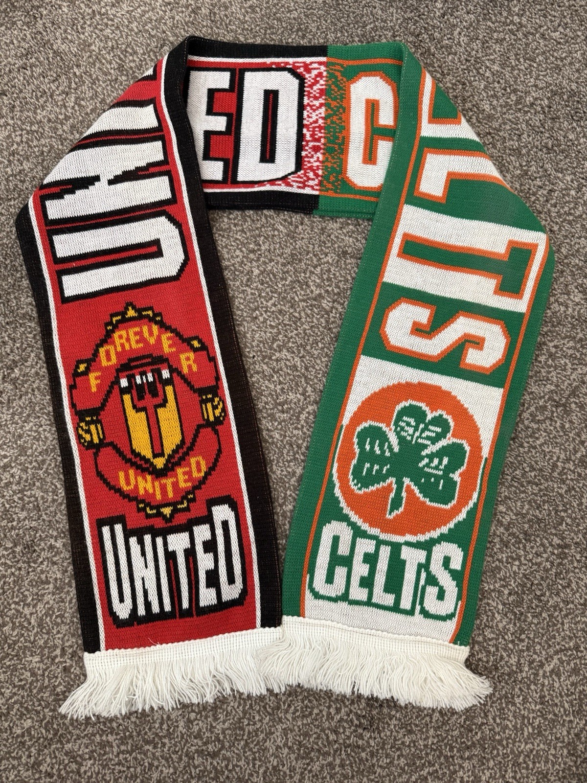Manchester Utd V Celtic Roy Keane Testimonial 2006 Scarf for sale on Ebay
