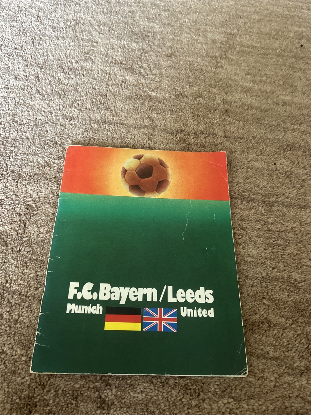 1975 European Cup Final Programme, Bayern Munich v Leeds United for sale on Ebay