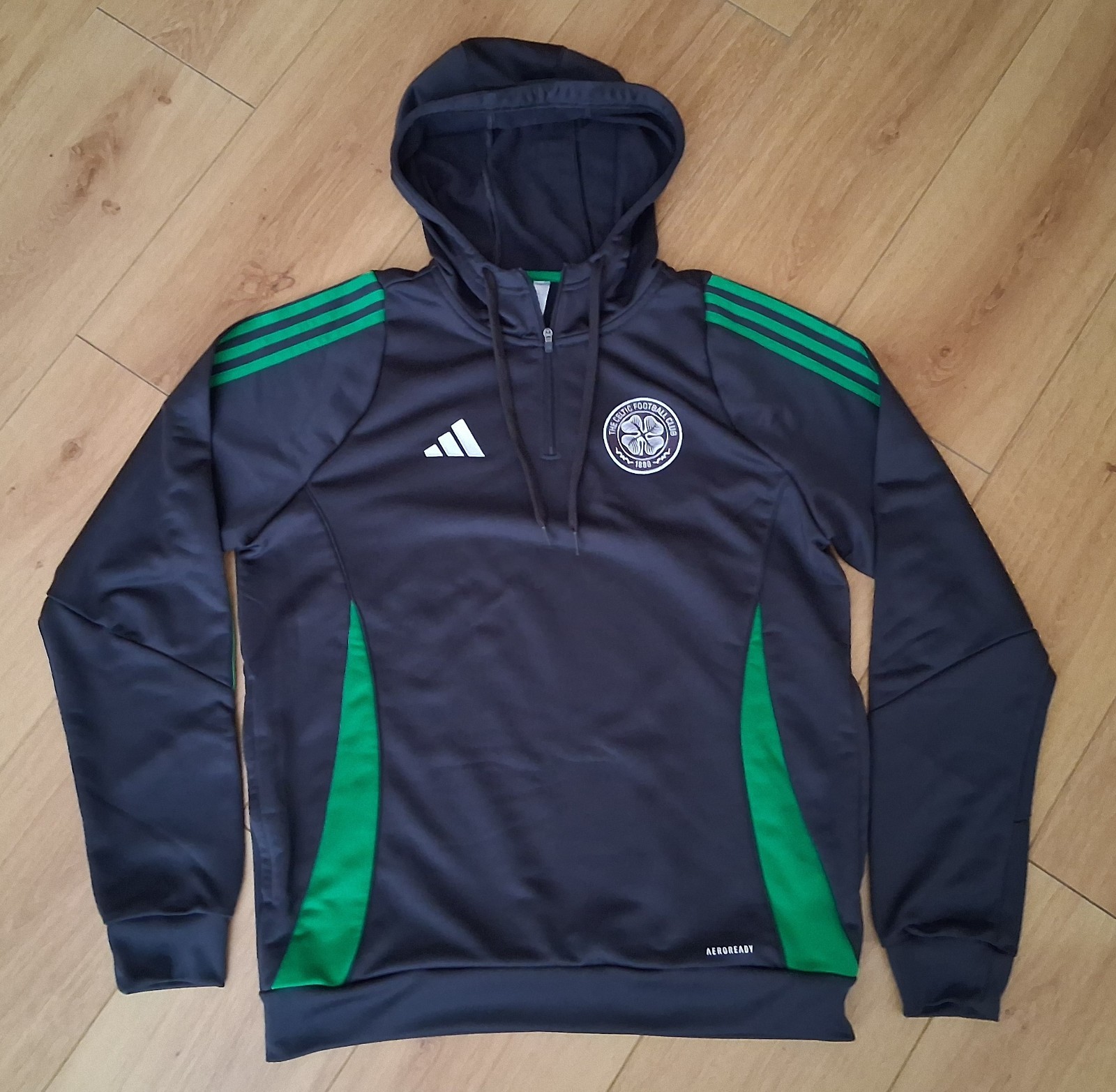 Celtic Adidas Zip Hoodie 24/25 Mens Medium Regular Fit Used Excellent Condition for sale on Ebay