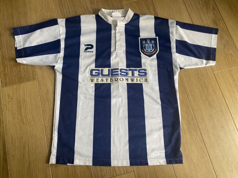 VINTAGE WEST BROMWICH ALBION 1996/1997 HOME FOOTBALL SHIRT JERSEY SIZE M for sale on Ebay