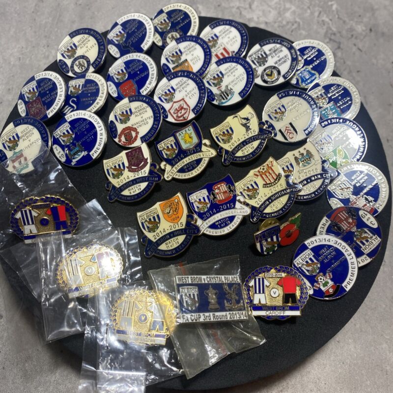 WEST BROMWICH ALBION Enamel Pin Badge Job Lot 2013/14 Football Premier League for sale on Ebay
