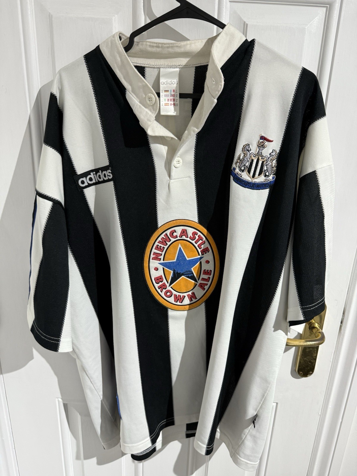 Vintage Newcastle United 1995-1997 Home Shirt Original Adidas XL for sale on Ebay
