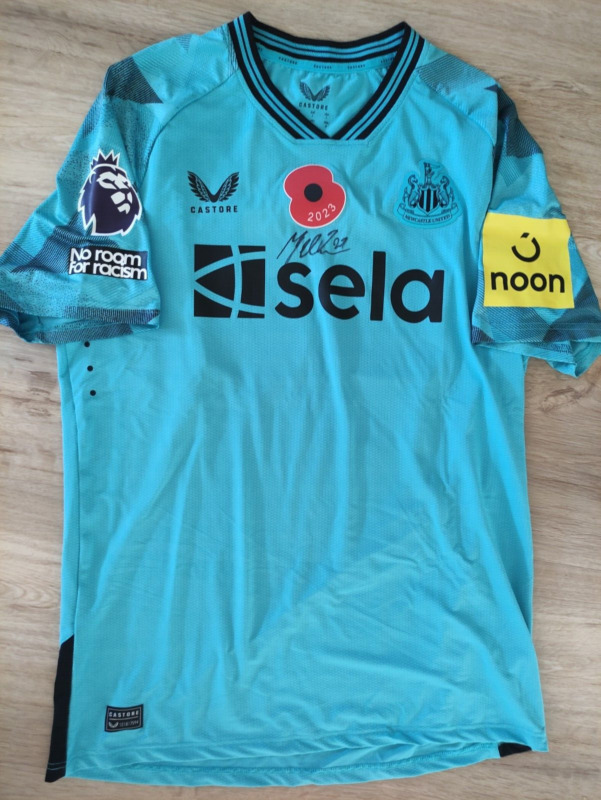 Newcastle United shirt Mark Gillespie match worn/issue player shirt 2023/24 for sale on Ebay