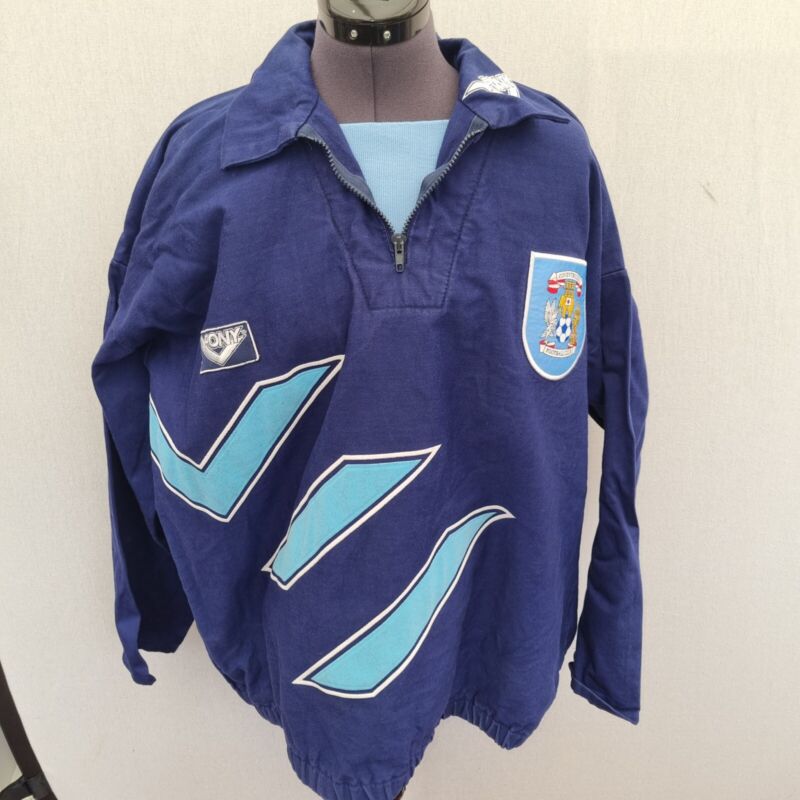 Pony Coventry City 90's Drill Top Football Training Top XL Vintage  Nt Shirt for sale on Ebay