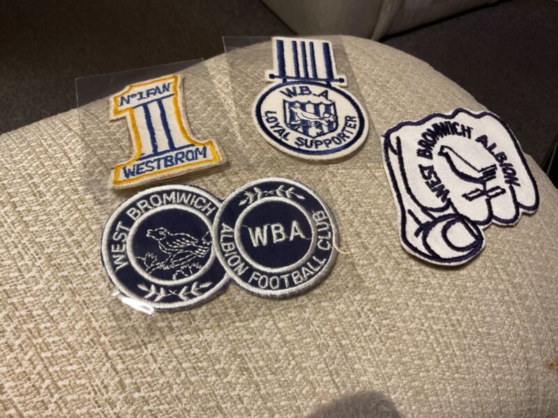4 x Vintage West Bromwich Albion Football Club Vintage Patch Badge Rare 1970s for sale on Ebay