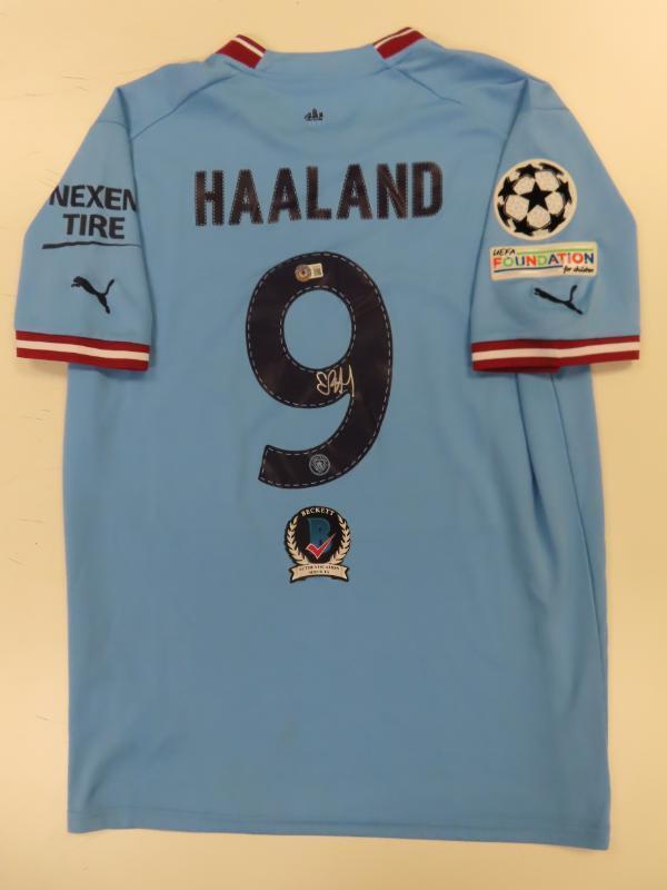Erling Haaland Signed Auto Autograph Authentic Manchester City Jersey BAS COA for sale on Ebay