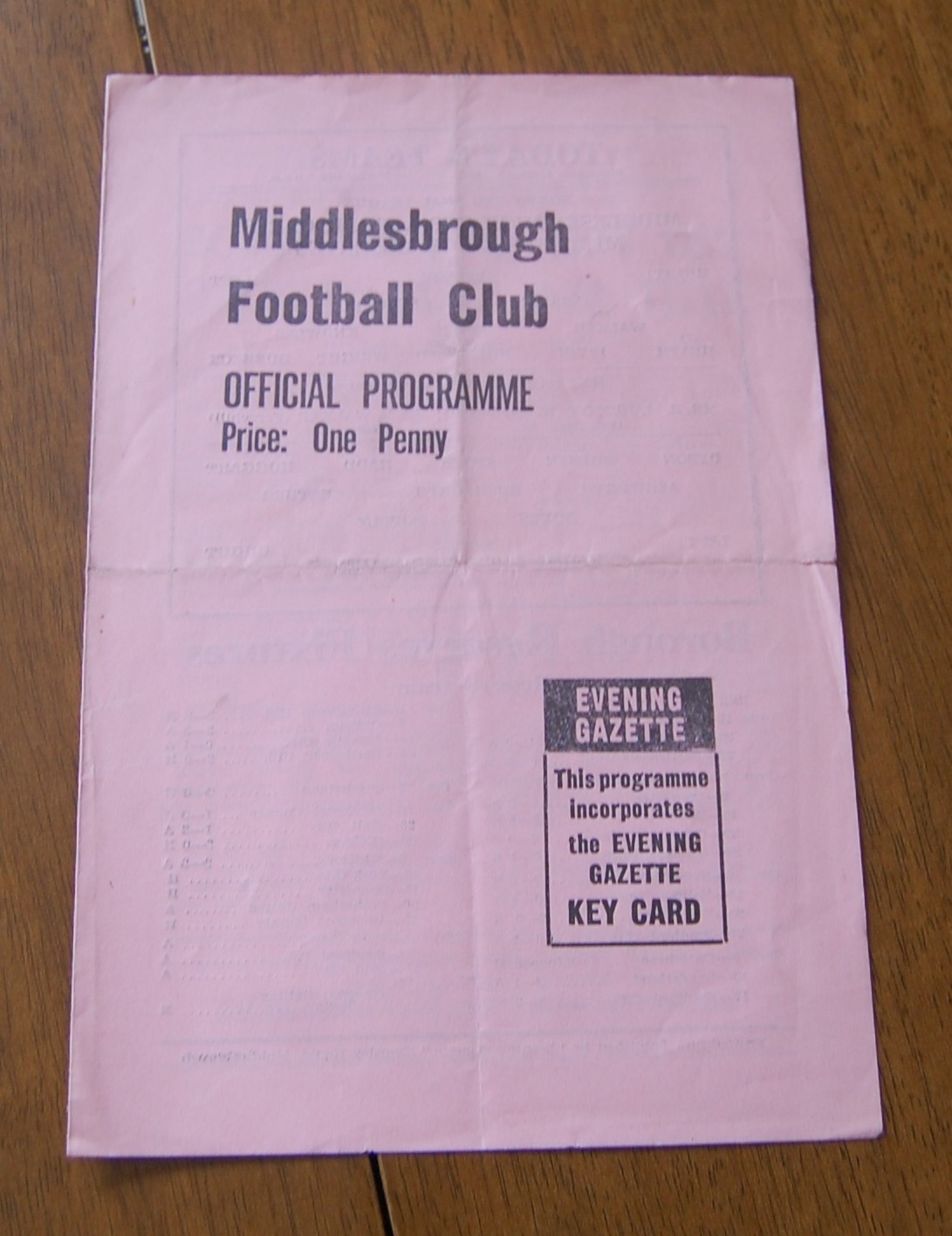 Middlesbrough Res v York City Res 62/63 Football Programme for sale on Ebay