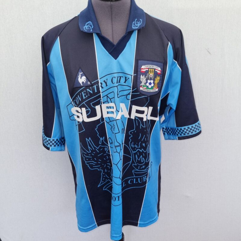 Coventry City Le Coq Sportif Football Shirt Men's Large L 1997 1998 Home Top for sale on Ebay