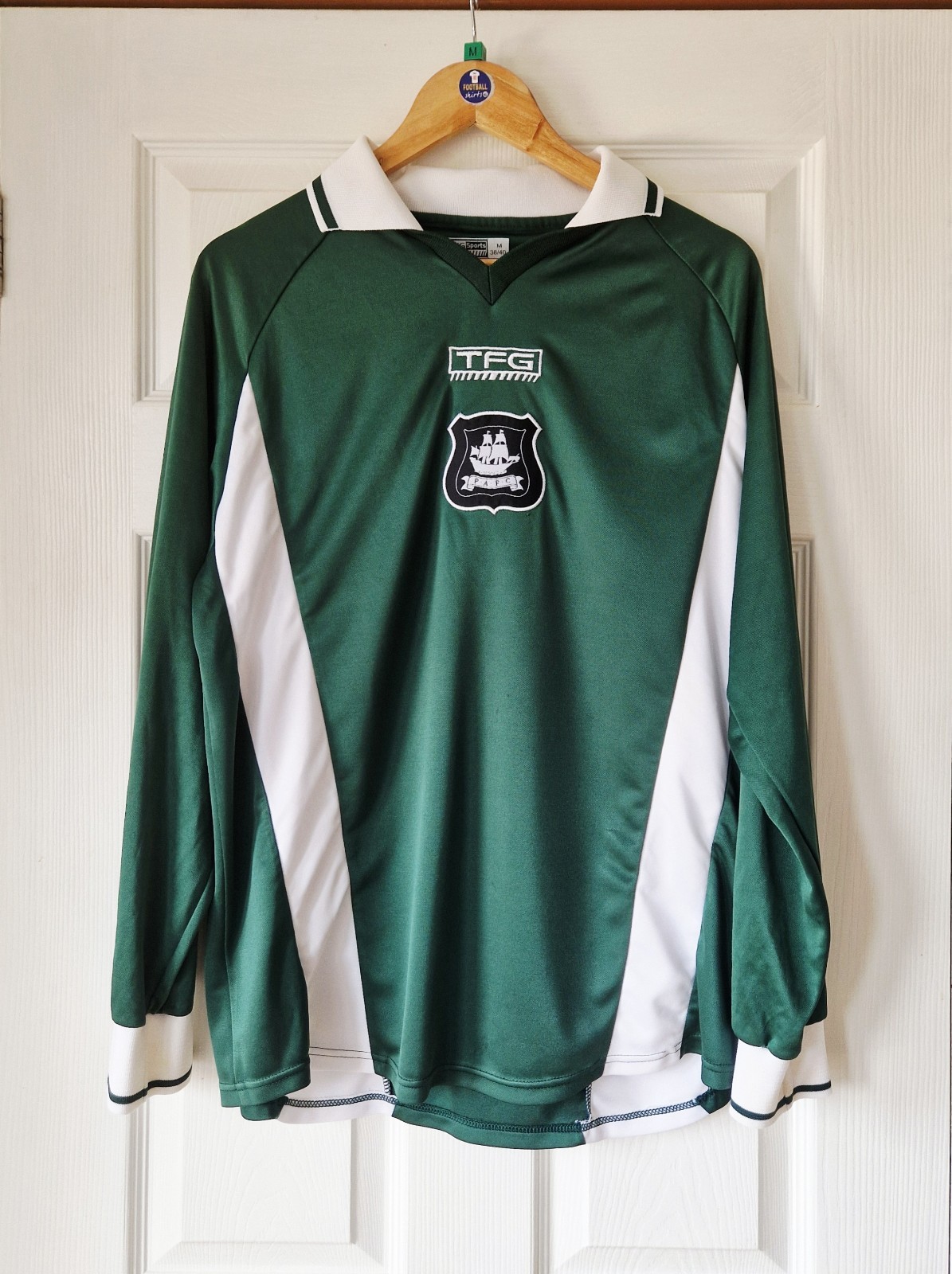 PLYMOUTH ARGYLE VINTAGE HOME FOOTBALL SHIRT 03/04 - ADULT MEDIUM - PLAYER ISSUE for sale on Ebay