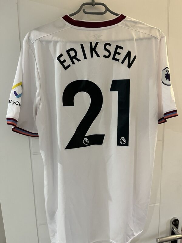 Brentford FC third kit shirt xl Eriksen 21 for sale on Ebay