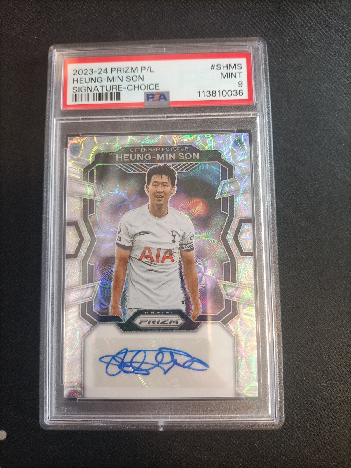 panini Prizm 2023-24 Heung-min Son choice auto psa 9 Tottenham for sale on Ebay