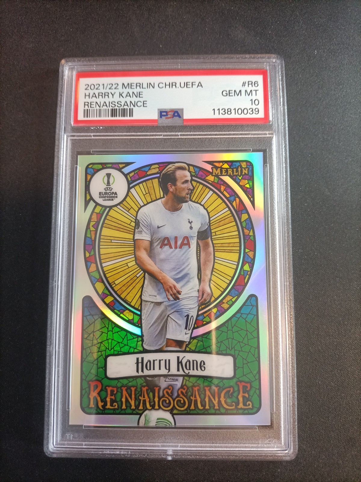 Topps Merlin 2021-22 Harry Kane Renaissance Psa 10 Case Hit Tottenham for sale on Ebay