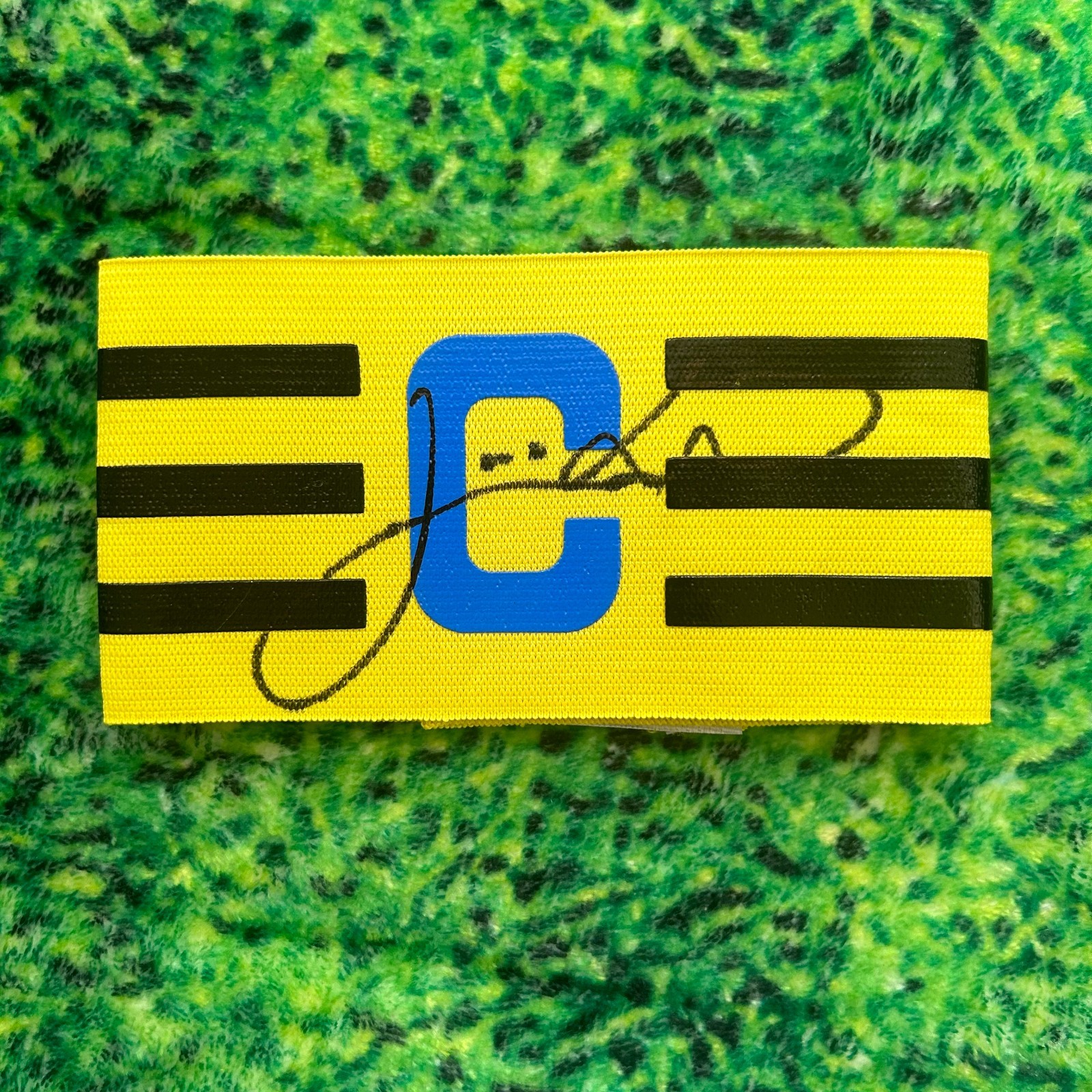 Juninho Of Brazil, Middlesbrough Athletico & Celtic Signed Captains Armband wCOA for sale on Ebay