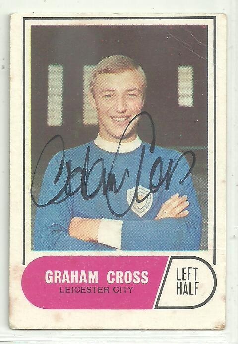 Graham Cross - LEICESTER CITY - Signed 1969-70 A & BC Gum Card for sale on Ebay