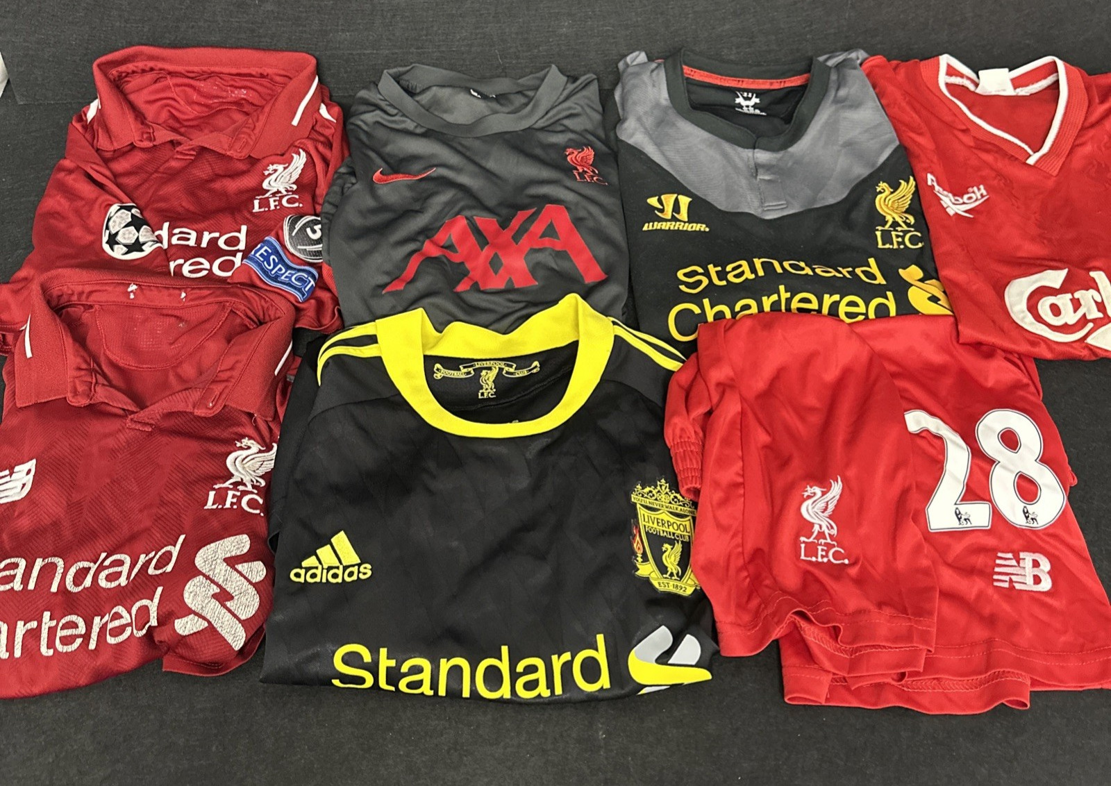 Liverpool Fc Football Shirts Merchandise Job Lot t2697 for sale on Ebay