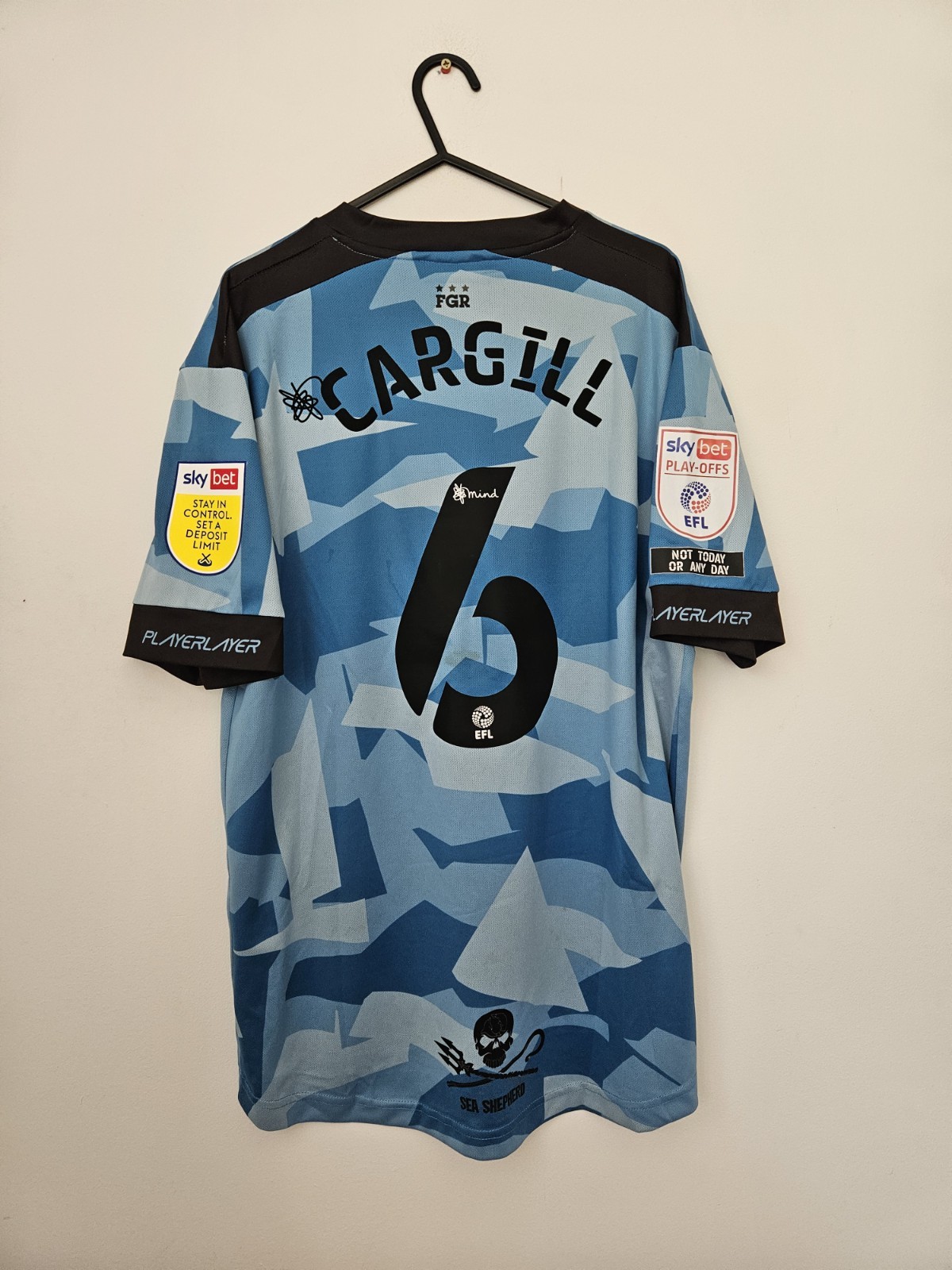Match Worn Forest Green Rovers Football Shirt Size Large - Baily Cargill 6 for sale on Ebay