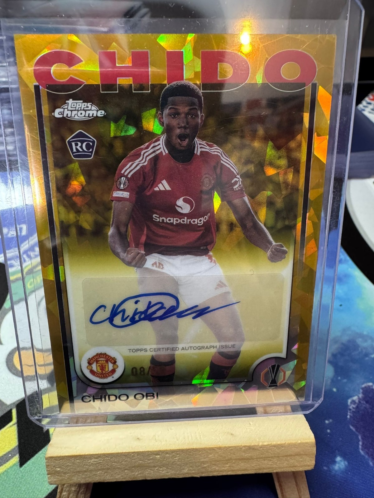 Chido Obi /50 Rookie Auto Sapphire Manchester United England RARE Topps UCC  for sale on Ebay