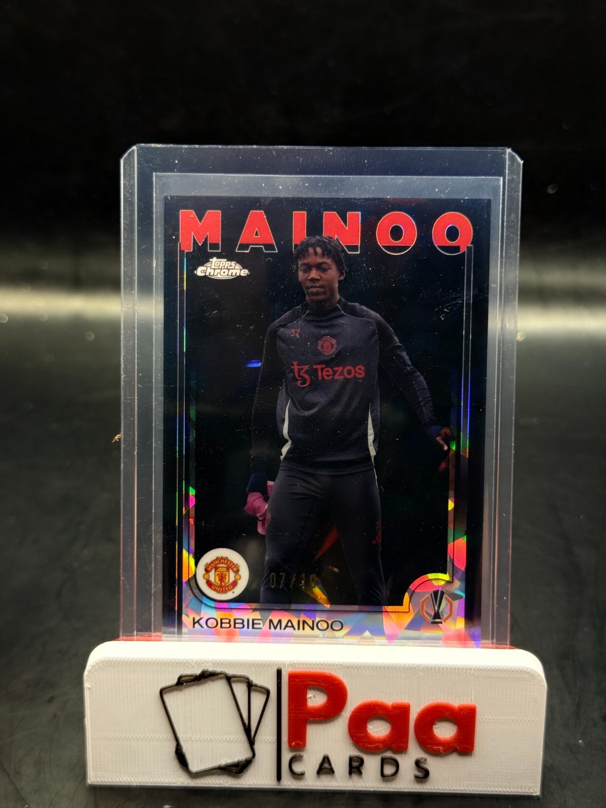 Topps - UCC Sapphire Chrome 24/25 - Manchester United - Kobbie Mainoo /10 - IV for sale on Ebay