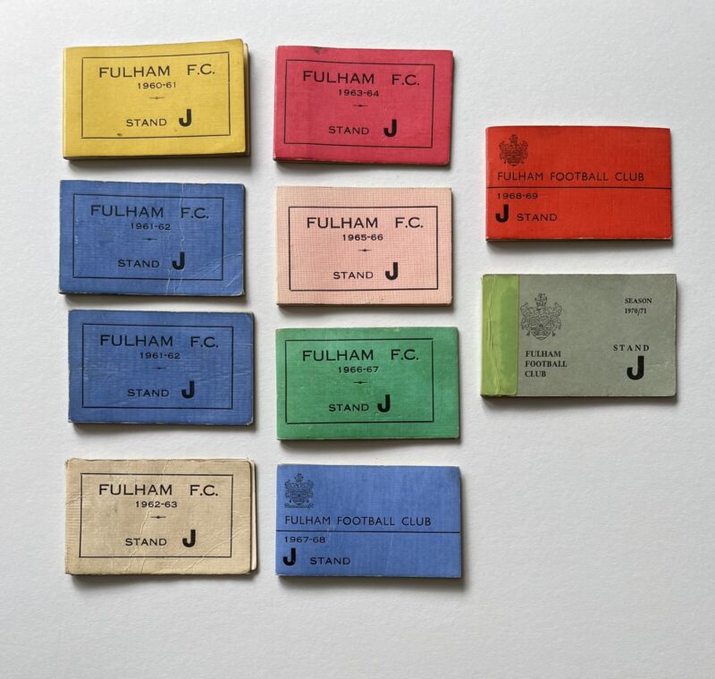 Fulham Season Tickets - 10 In Total for sale on Ebay