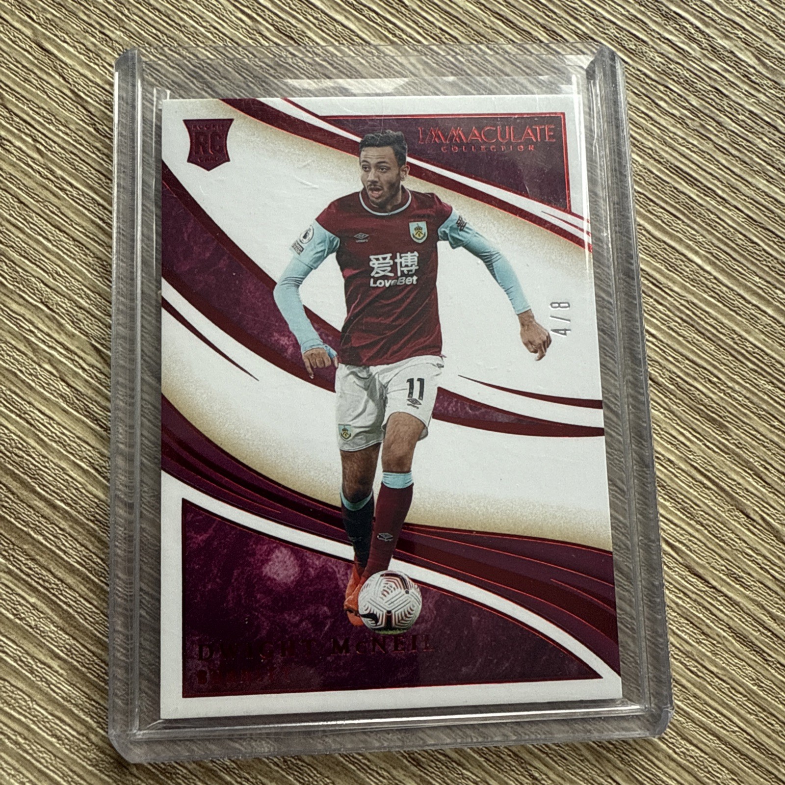 2020 Immaculate Dwight Mcneil /8 Burnley RC for sale on Ebay