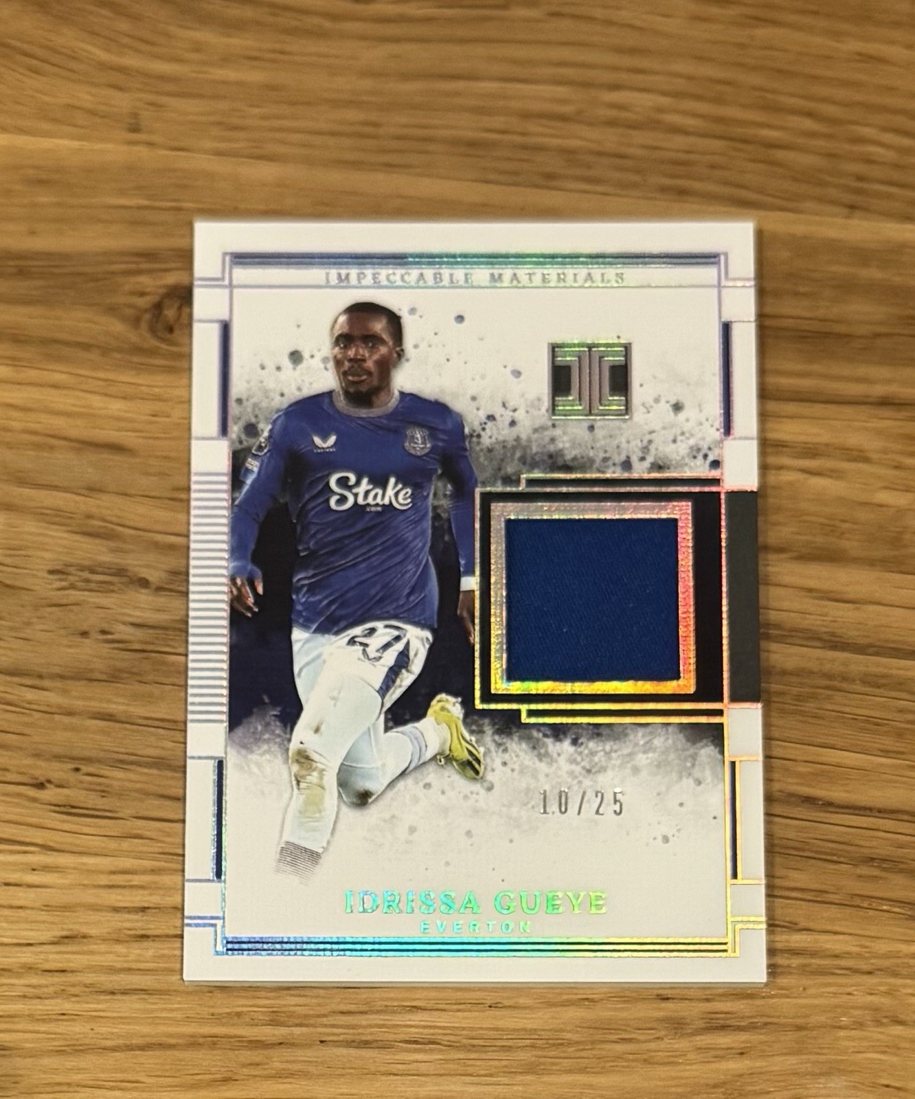 24/25 Panini Impeccable EPL Idrissa Gueye Everton Impeccable Materials /25 for sale on Ebay