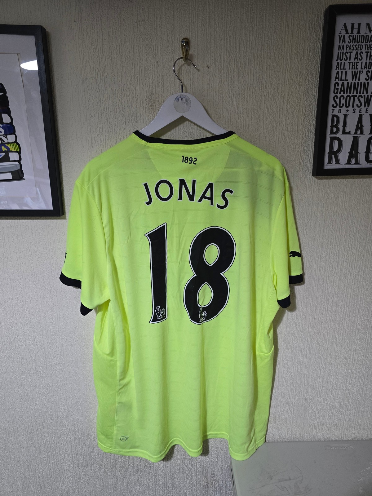 Newcastle United 2012/13 Puma third shirt, BNWT #18 JONAS - XXL for sale on Ebay