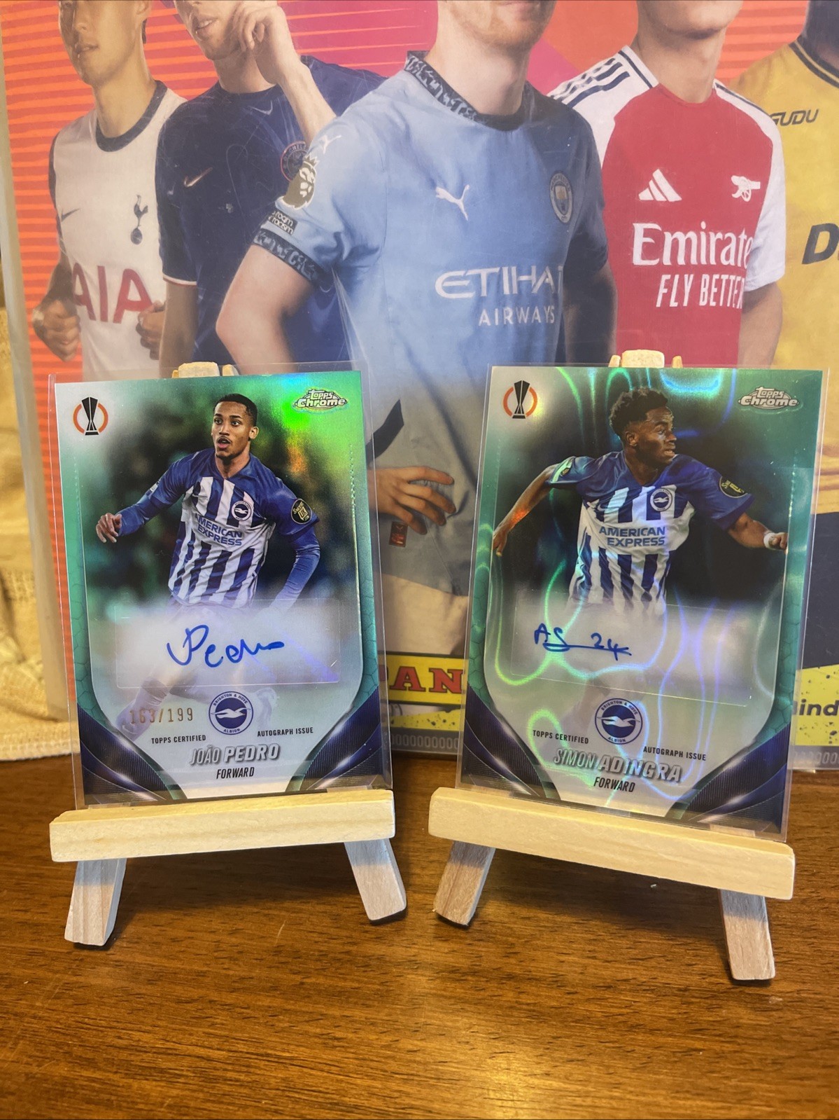 Joao Pedro Auto /199 And Simon Adringra auto Brighton Bundle for sale on Ebay