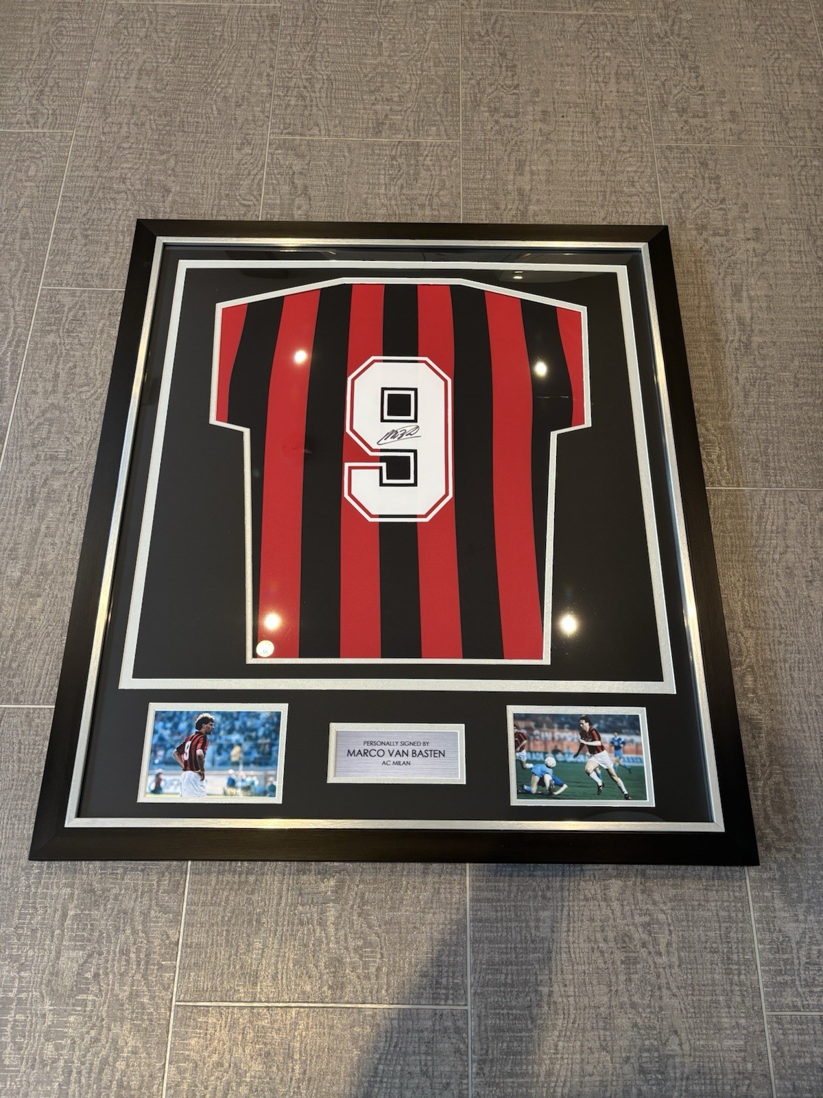 Signed Marco Van Basten AC Milan 1998/99 Home Shirt Framed with COA A1 Sporting for sale on Ebay