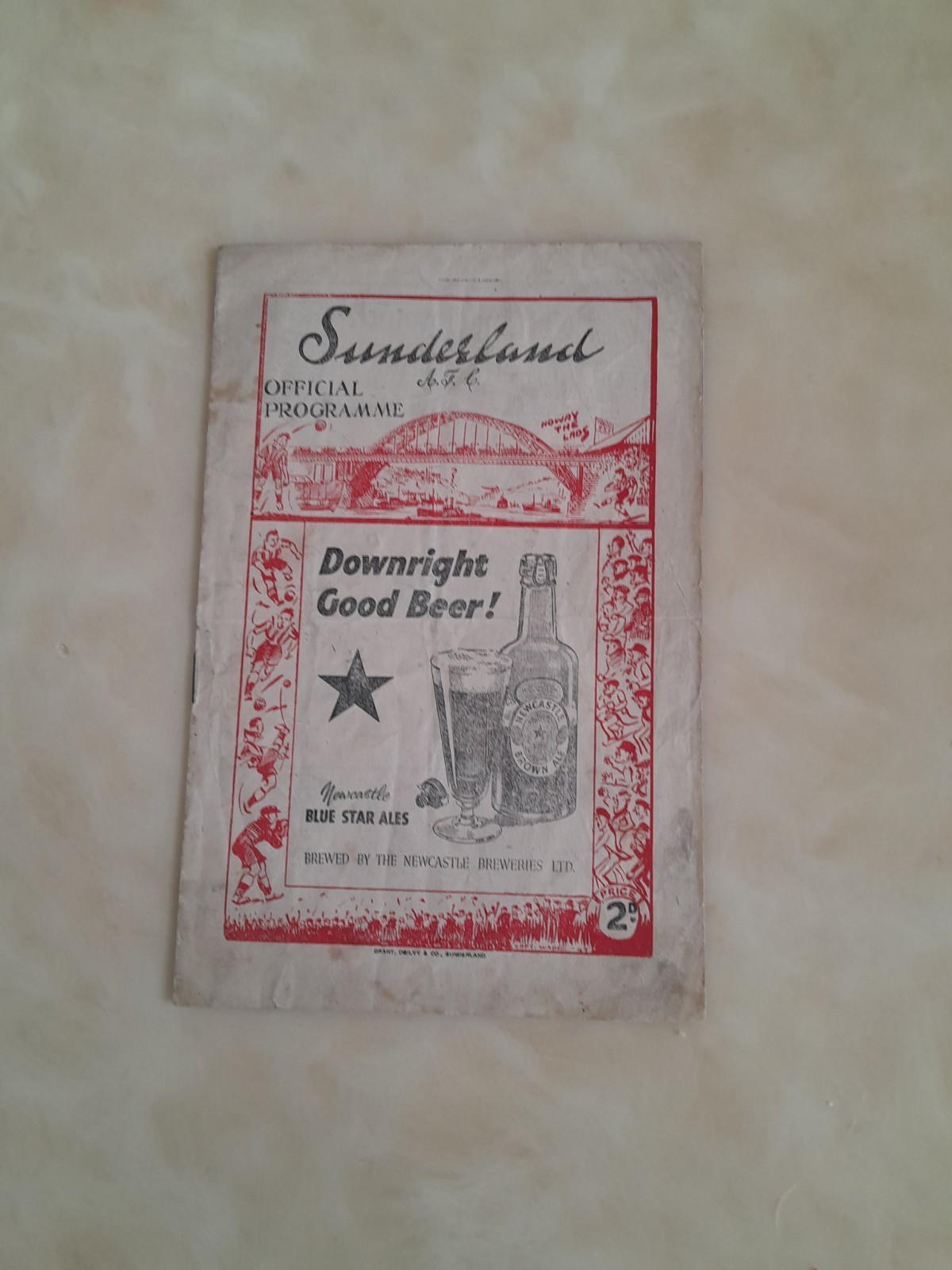 SUNDERLAND RESERVES V HORDEN C.W. ( WEDNESDAY 3RD SEPTEMBER 1947 ) for sale on Ebay