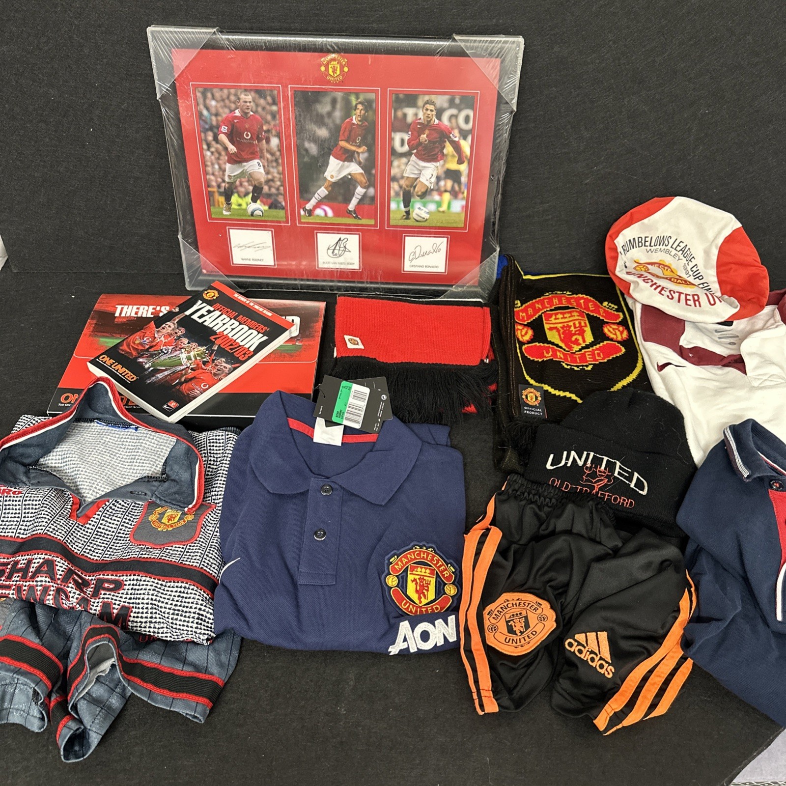 MUFC Manchester United Football Clothes Merchandise Job Lot t2701 for sale on Ebay