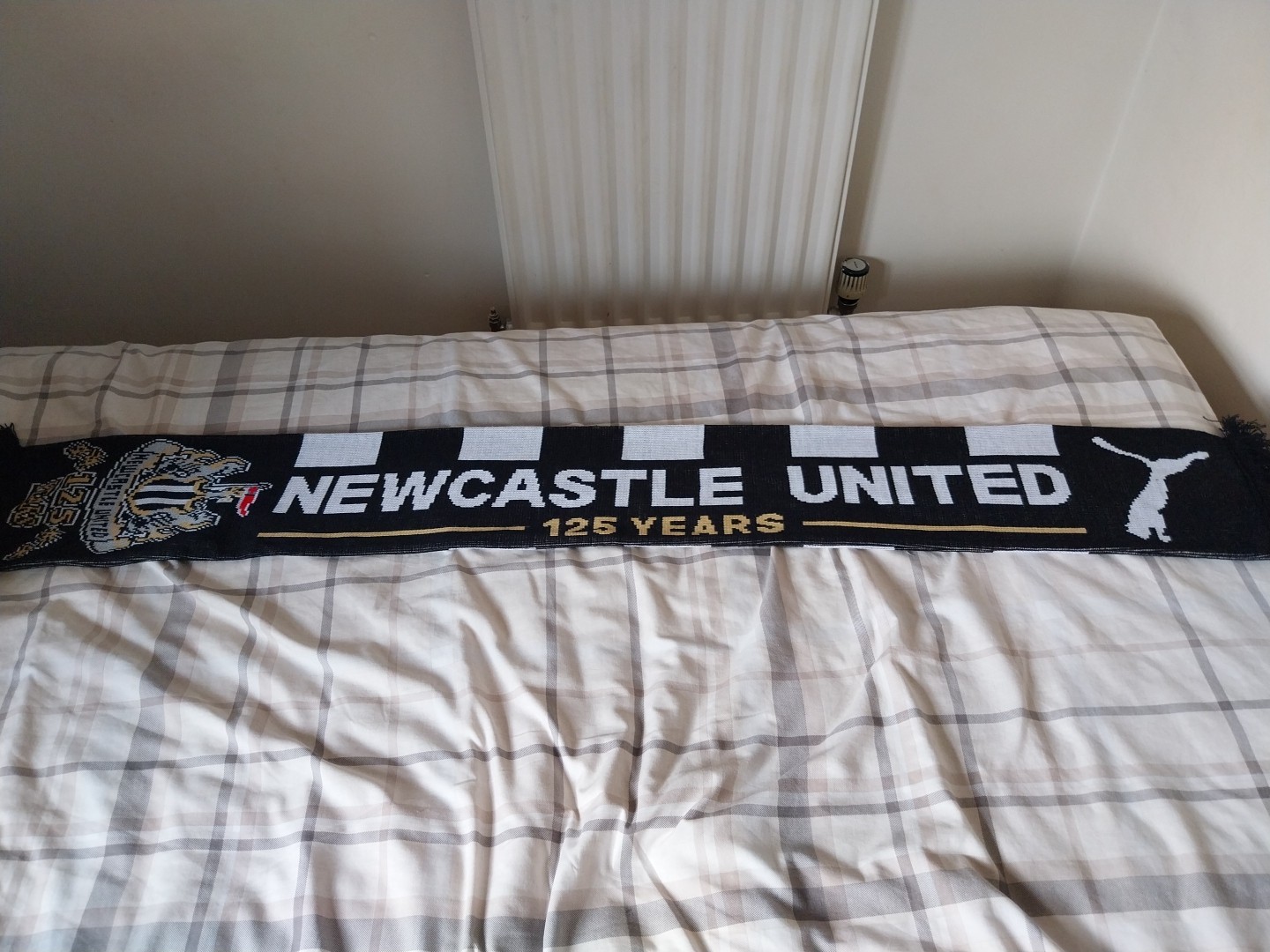 Newcastle United 125 Years Anniversary Scarf for sale on Ebay
