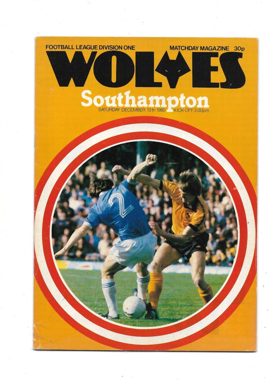 WOLVES V SOUTHAMPTON 13/12/1980 DIVISION 1 (6) for sale on Ebay