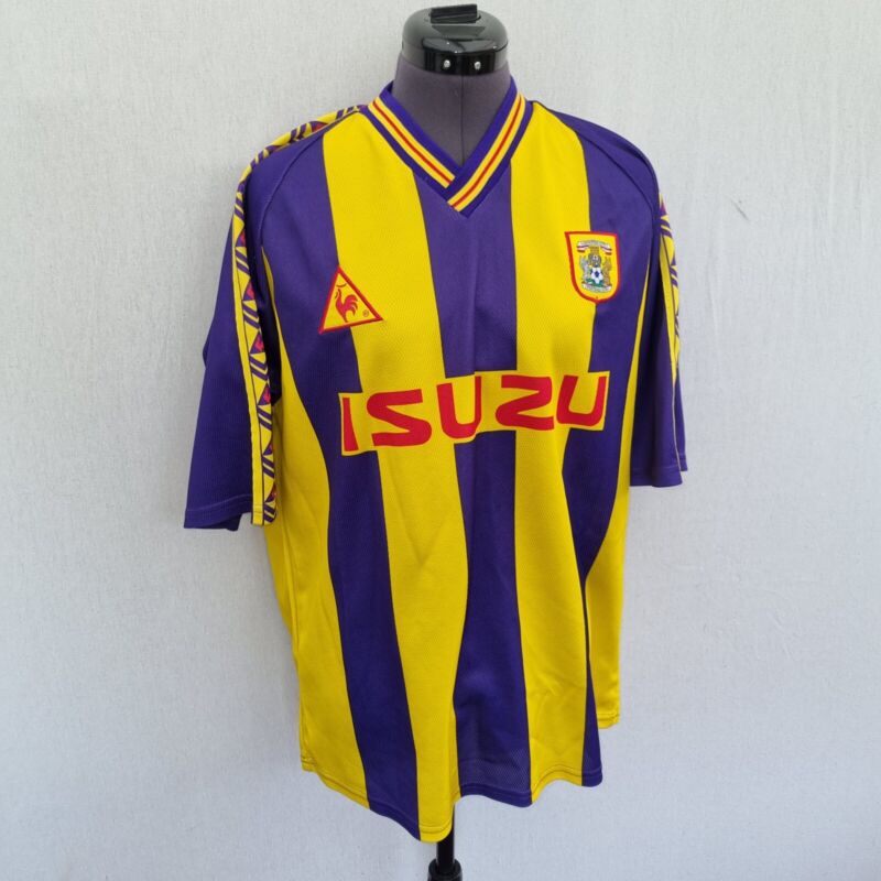 Vintage Le Coq Sportif Coventry City Football Shirt Away Top 1998 1999 Large L for sale on Ebay