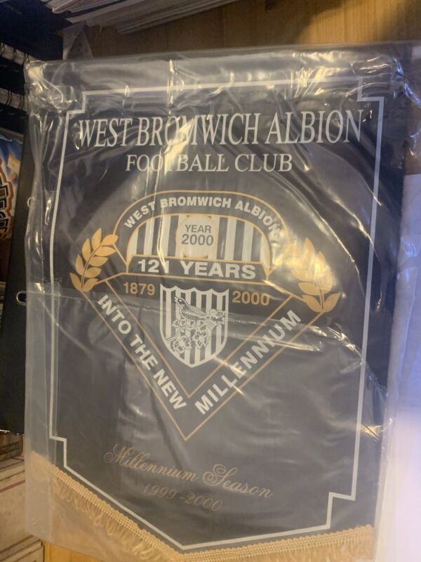 West Bromwich Albion into Millennium Year 2000 Pennant Signed x18. WBA West Brom for sale on Ebay