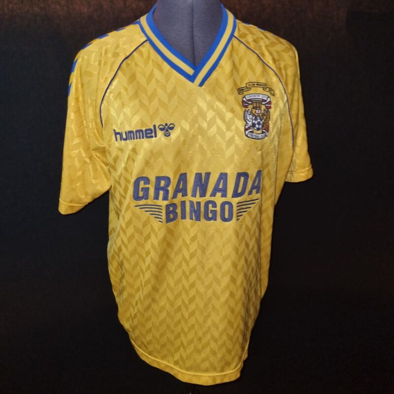 Vintage Original Hummel Coventry City Football Shirt 80's Top 1987 - 88 Medium M for sale on Ebay